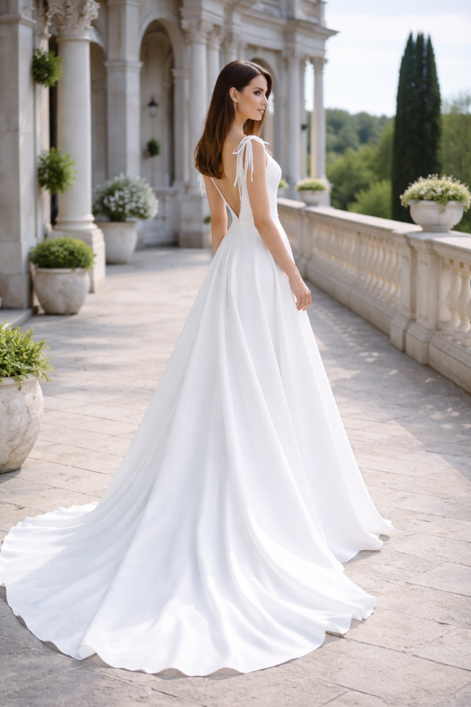 Suknia ślubna Classic Princess — tył, tren